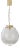Suspension Light with White Milk Glass Sphere & Decoration, Italy For Sale