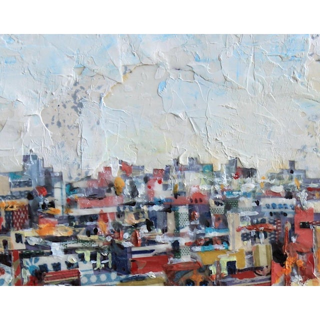 "Classic Strategy Board Game" is a mixed media painting on wood panel by Josh George, completed in 2026. The view looks...