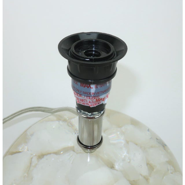Currey & Company Odette Encased Quartz Acrylic Table Lamp For Sale - Image 9 of 15