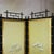 Vintage Neoclassical Four-Panel Folding Screen – Hand-Painted Silk With Faux Bamboo Frame For Sale - Image 12 of 15
