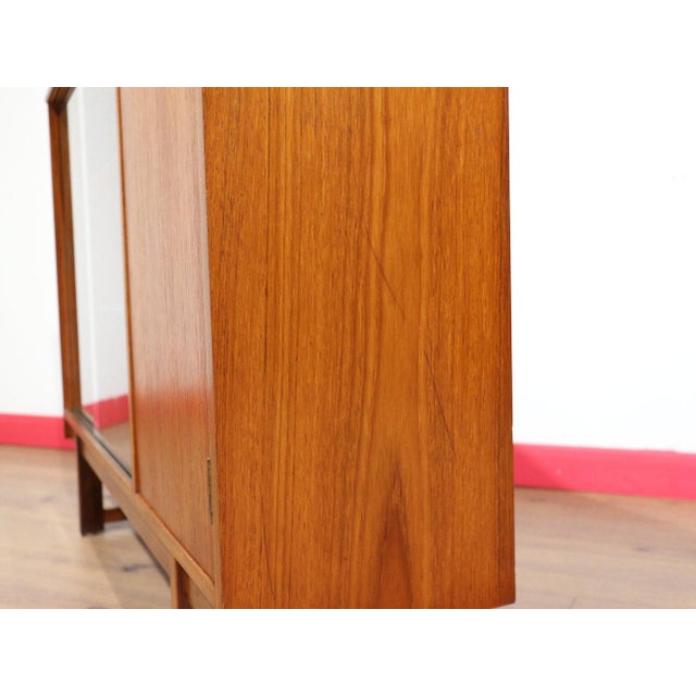 Mid Century Modern Vintage Teak Display Hutch byTurnidge of London Danish Style For Sale - Image 4 of 15