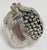 Vintage silver plated pomegranate paper weight or object. Beautiful detail and texture. Age wear. Patina.