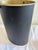 Vintage Mid-Century Black & Gold Wastebasket With Handle For Sale - Image 4 of 12