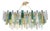 Monumental Rectangular Strip Listelli Murano Glass Chandelier by Simoeng For Sale