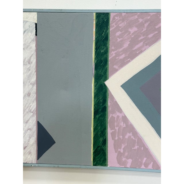 Textile 1979 Abstract Postmodern Painting by Harley Francis For Sale - Image 7 of 12