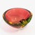1960s Italian Murano Style Red-Green Uranium Art Glass Bowl For Sale - Image 4 of 9