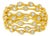 Mid 20th Century 14k Yellow Gold Diamond Filigree Cocktail Dome Band Ring Estate, Size 6.75 For Sale