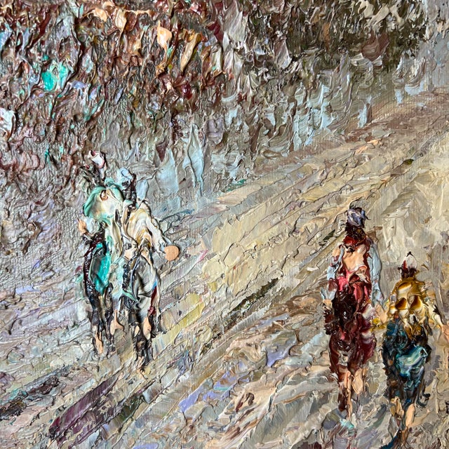Yvonne Dupré, Mid-Century Parisian Street Scenem, 1970s, Oil on Canvas For Sale - Image 6 of 18