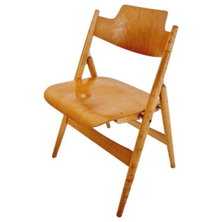 Austrian Folding Chair Model Se18 by Egon Eiermann for Wilde & Spieth, 1950s For Sale