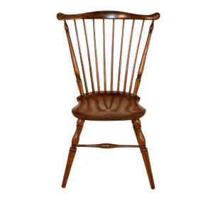19th Century American Walnut Fan Back Windsor Chair