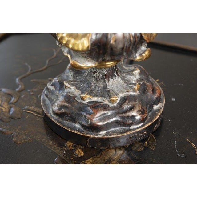 Baroque Italian Baroque-Style Giltwood Table Lamp For Sale - Image 3 of 5