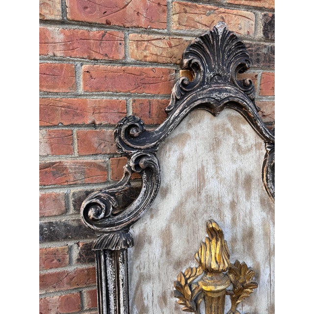 Wood Antique Italian Carved Wall Panel For Sale - Image 7 of 8