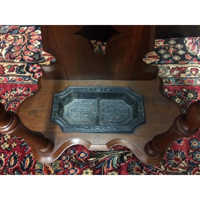 Antique Hall Tree, Victorian Hat Rack With Umbrella Stand For Sale - Image 9 of 10