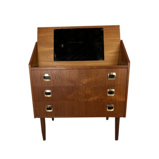 Danish Brown Secretary, 1960s For Sale