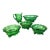 Late 19th Century Early American Pressed Glass Berry Set in the "Dewey" Pattern - Set of 5 For Sale