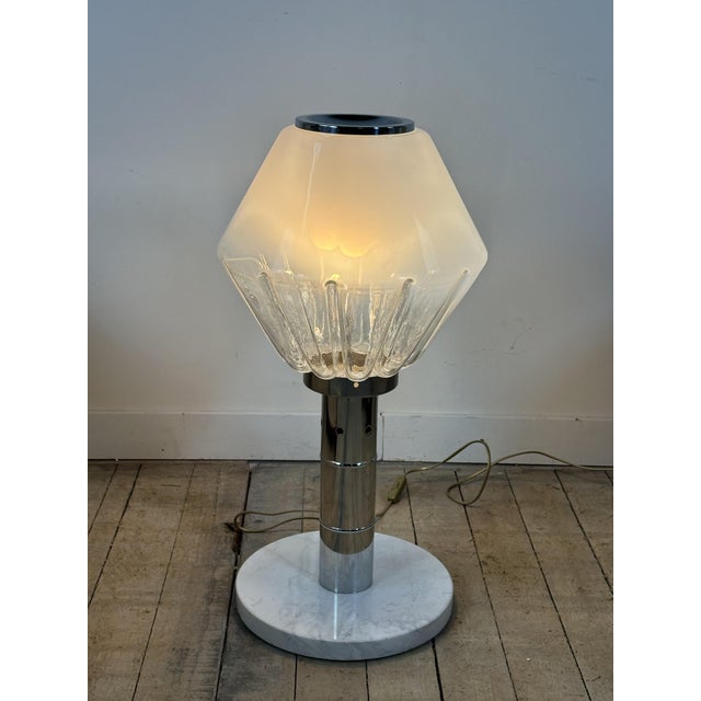 Diamond Lamp in Murano Glass, Italy, 1970s For Sale - Image 10 of 14