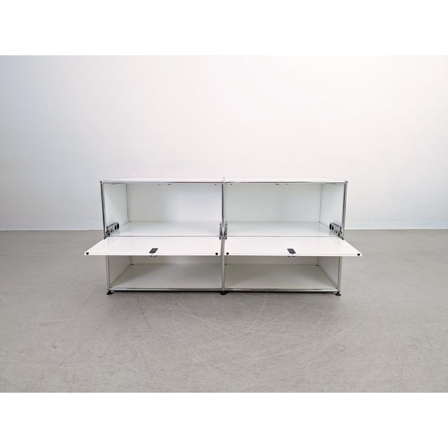 Ivory Vintage Sideboard in Pure White by Fritz Haller & Paul Schärer for USM Haller For Sale - Image 8 of 11
