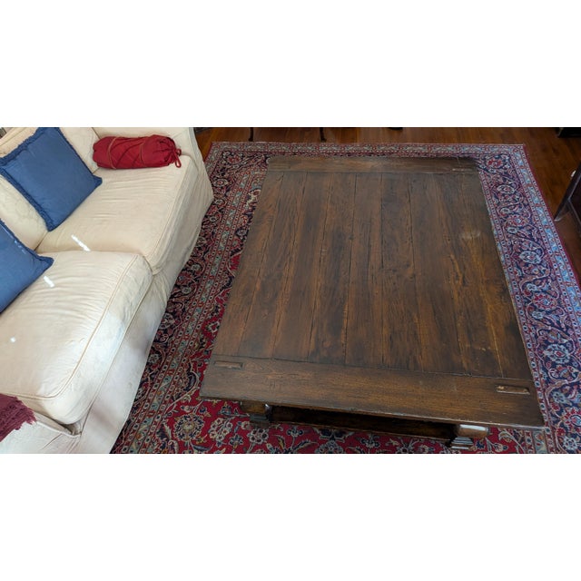 Wood Attributed Drexel Heritage Coffee Table 1950s For Sale - Image 7 of 8