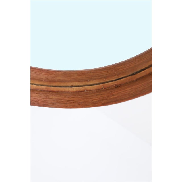 1970s Mid-Century Modern Teak Model 103 Wall Mirror from Glas Mäster, Markaryd, Sweden, 1970s For Sale - Image 5 of 13