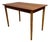 Danish Teak Mid Century Modern Uncommon Apartment Sized Dining Table Beechwood Legs 1960s For Sale