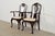 Queen Anne Stickley Queen Anne Carved Solid Mahogany Armchairs, Pair For Sale - Image 3 of 13