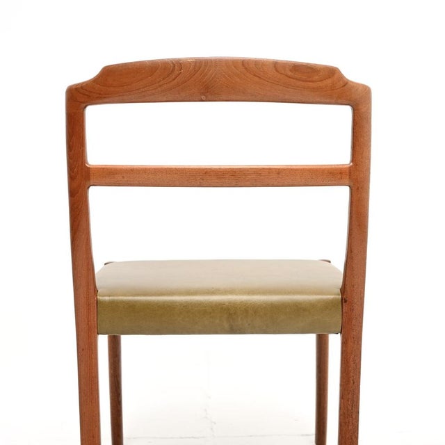 Vintage Danish Teak and Leather Dining Chairs from Ole Wanscher, 1960, Set of 8 For Sale - Image 10 of 11