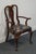 Cresent Furniture Traditional Queen Anne Style Splat Back Dining Arm Chair For Sale - Image 4 of 8