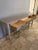 Bernhardt Criteria 78” Heather Gray Ash & Stainless Steel Console Table For Sale - Image 10 of 17