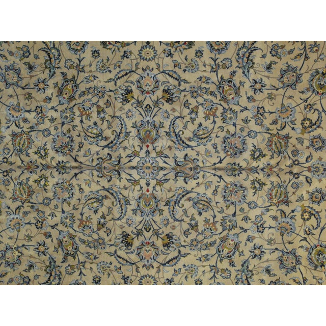 1970's Persian Kork Kashan- 10′ × 16′ For Sale - Image 4 of 9