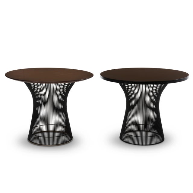 Warren Platner Rosewood Black Base Side Table Knoll Associates 1970s For Sale - Image 12 of 12