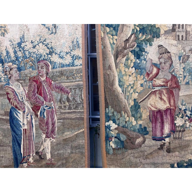 Traditional Pair of 18th Century Tapestry For Sale - Image 3 of 13