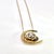 Art Nouveau Antique Pansy Pendant Necklace With Crescent Moon Design For Sale - Image 4 of 10