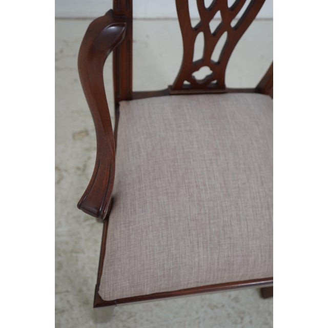 Set of 8 Hickory Chair Co Mahogany Dining Room Chairs For Sale In Philadelphia - Image 6 of 18