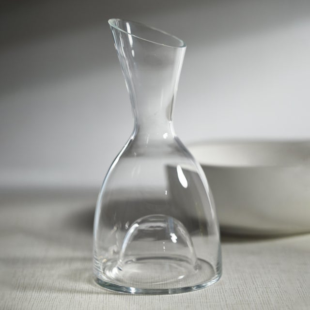Contemporary Pinot Hand Made Glass Wine Decanter For Sale - Image 3 of 5