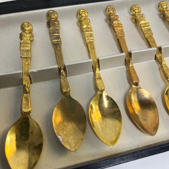 Mid-Century Modern 1950s Mid-Century Rosenfeld Demitasse Spoon Set/6 For Sale - Image 3 of 7