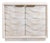 White Washed Arrow Side Cabinet For Sale