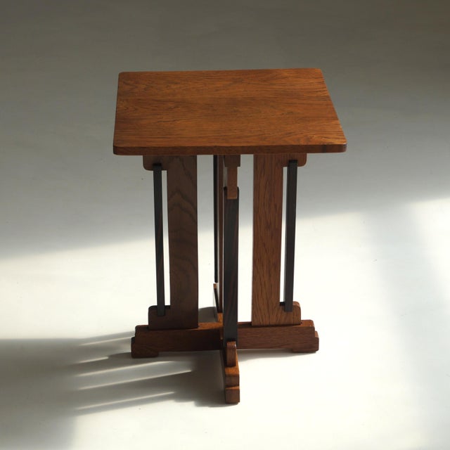 Dutch Art Deco No. 288 Accent Table by P.E.L. Izeren for Genneper Molen, 1920s For Sale - Image 4 of 15