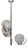 Art Deco Chromed Pendant Lamp with 3 Globes, 1930s For Sale
