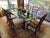 This eclecticly traditional Century dining table and chairs have been a Showroom Floor Sample in my Interior Design...