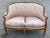 Classic French Settee W/ Pink Silk Upholstery For Sale - Image 10 of 11