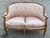 French Settee W/ Pink Silk Upholstery For Sale - Image 10 of 11