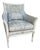 Theodore Alexander Evanna Bergere Style Upholstered Accent Chair For Sale