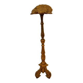 19th Century Carved Gilt Shell Music or Lectern For Sale