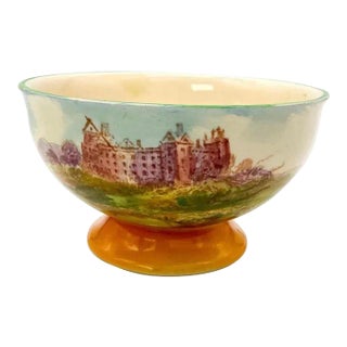 1920s Royal Doulton Footed Bowl, Linlithgow D5413 For Sale