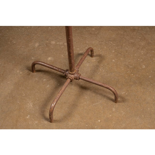 Early 20th Century Antique Metal Coat Rack in Brown For Sale - Image 5 of 7
