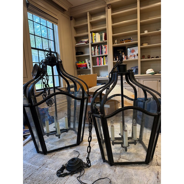 1990s Large Dennis & Leen Navarre Lanterns - a Pair For Sale - Image 9 of 14