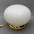 Large Vintage Sphere Table Lamp with Swirl Murano Glass and Brass Base, 1970s For Sale - Image 4 of 11
