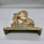Early 20th Century Large Antique Brass Rampant Lion Door Stopper, Andiron Finial, Heraldic Fireplace Ornament For Sale - Image 5 of 6