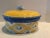 Contemporary R B Bernarda Yellow & Blue Hand Painted Casserole For Sale - Image 3 of 6