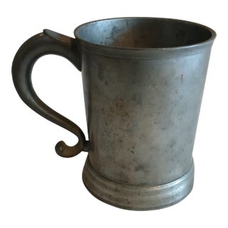 Antique Pewter Tankard For Sale